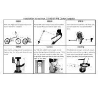 Oarsm Folded Moving Caster-seatpost 33.9mm