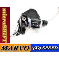 Left MicroShift Marvo XE 3 x 9 Speed Thumb Tap Shifters