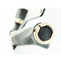 Fitted Black Option T-One Bricko II Ergonomically Shaped Lock-On Bar End Handlebar Grips