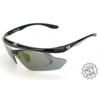 Black/Silver Option AD Samurai Sunglasses 5