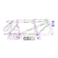 Matrix 2017 Carbon/Aluminum Track Tandem Frameset