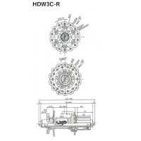 Circus Monkey HDW3C-R Carbon Fiber MTB/XC Rear Disc Hub