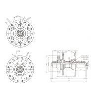Circus Monkey HDH-F-BIRDY MTB/Road/Cyclocross Front Disc Hub