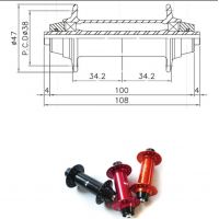 Circus Monkey HV-F Road/MTB/XC Front Hub- Measurement