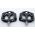 Black Option Wellgo MG3 2DU Magnesium MTB Pedals