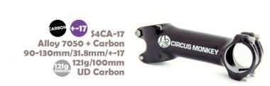 Circus Monkey S4CA +/- 17 degrees Alloy 7075/Carbon Fiber Stem