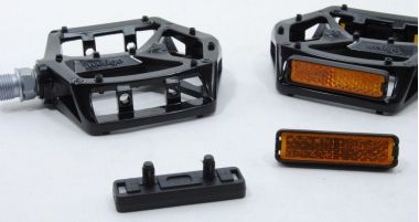 Black Option Wellgo MG3 2DU Magnesium MTB Pedals