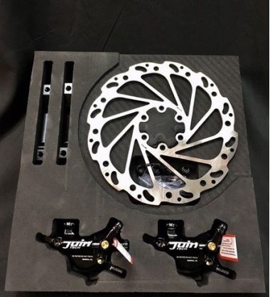 thumbnail image 2 of Juin Tech M1 Cable-Actuated Hydraulic MTB Disc Brake Set – Front & Rear, 160mm Rotors, Black 2 of 6