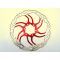Silver/Red Option Alligator Motion MTB Disc Brake Rotor