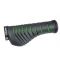 Black/Green Option T-One AERO Ergonomically Shaped Lock-On Bar End Handlebar Grips