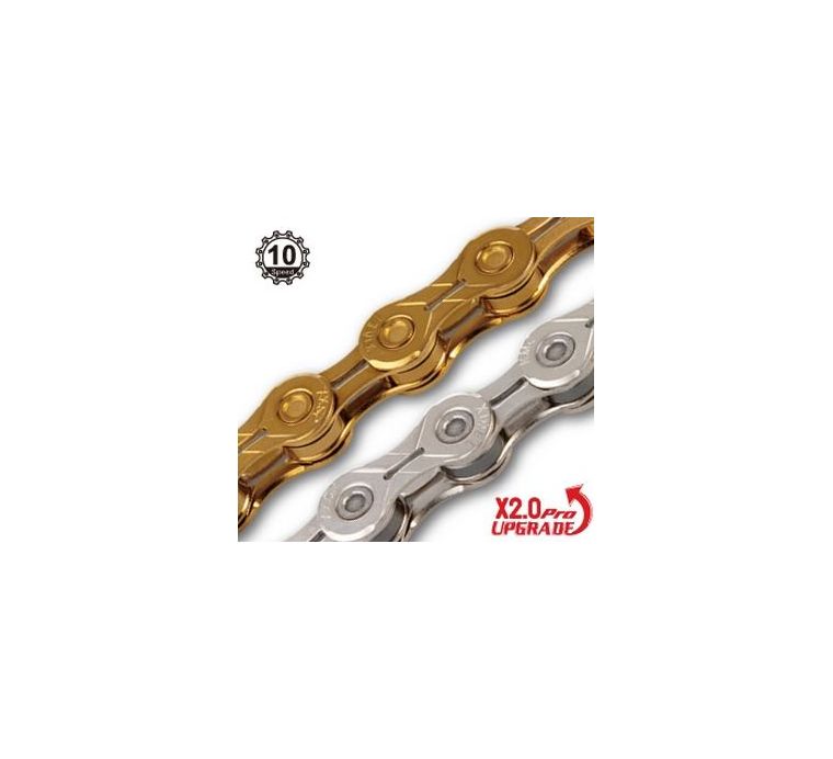 KMC X10EL Gold or Silver 10 Speed 2.0 Chain